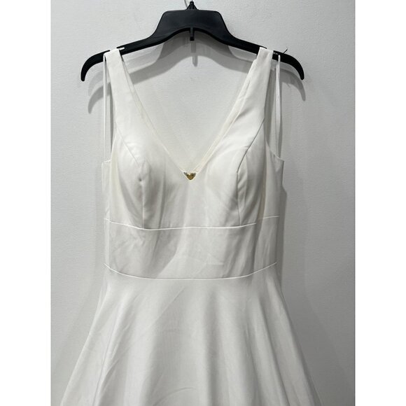 NWOT w/Defect IEENA FOR MAC DUGGAL Size 6 Empire Waist Ballgown White MSRP$398 - Picture 12 of 16